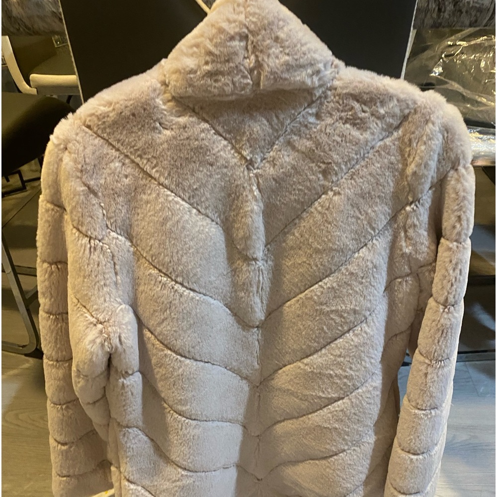 Calvin Klein fur jacket size medium